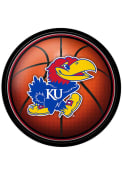 Kansas Jayhawks Basketball Modern Disc Sign