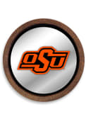 Oklahoma State Cowboys Faux Barrel Top Mirrored Sign