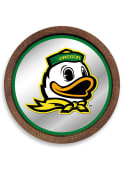 Oregon Ducks Mascot Faux Barrel Top Mirrored Sign