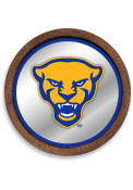 Pitt Panthers Mascot Faux Barrel Top Mirrored Sign
