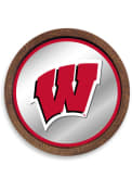 Wisconsin Badgers Faux Barrel Top Mirrored Sign