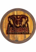 Alabama Crimson Tide Al Logo Branded Faux Barrel Top Sign