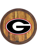 Georgia Bulldogs Faux Barrel Top Sign