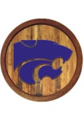 K-State Wildcats Faux Barrel Top Sign