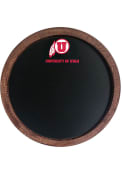 Utah Utes Chalkboard Faux Barrel Top Sign