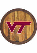 Virginia Tech Hokies Faux Barrel Top Sign