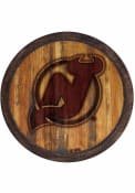 New Jersey Devils Branded Faux Barrel Top Sign