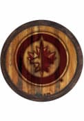 Winnipeg Jets Branded Faux Barrel Top Sign