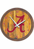 Alabama Crimson Tide Faux Barrel Top Wall Clock