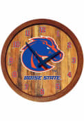 Boise State Broncos Faux Barrel Top Wall Clock