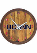 UConn Huskies Faux Barrel Top Wall Clock