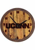 UConn Huskies Branded Faux Barrel Top Wall Clock