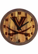 Virginia Cavaliers Branded Faux Barrel Top Wall Clock