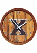 Xavier Musketeers Weathered Faux Barrel Top Wall Clock