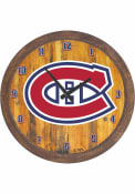Montreal Canadiens Faux Barrel Top Wall Clock