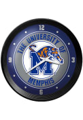 Memphis Tigers Ribbed Frame Wall Clock
