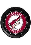 Arizona Coyotes Ribbed Frame Wall Clock