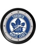 Toronto Maple Leafs Ribbed Frame Wall Clock