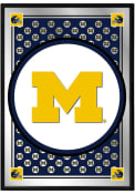 Michigan Wolverines Letter Team Spirit Mirrored Wall Sign