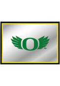 Oregon Ducks Winged Logo Framed Mirrored Wall Sign