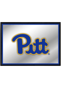 Pitt Panthers Framed Mirrored Wall Sign