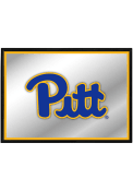 Pitt Panthers Framed Mirrored Wall Sign