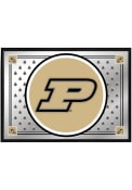 Purdue Boilermakers Team Spirit Framed Mirrored Wall Sign