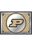 Purdue Boilermakers Team Spirit Framed Mirrored Wall Sign