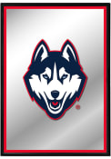 UConn Huskies Mascot Framed Mirrored Wall Sign