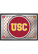USC Trojans Team Spirit Framed Mirrored Wall Sign