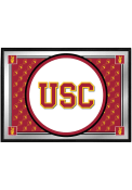 USC Trojans Team Spirit Framed Mirrored Wall Sign