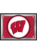 Wisconsin Badgers Team Spirit Framed Mirrored Wall Sign