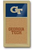 GA Tech Yellow Jackets Dual Logo Cork Noteboard Sign
