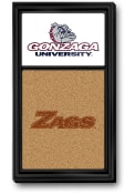 Gonzaga Bulldogs University Cork Noteboard Sign