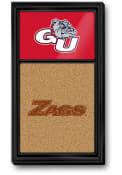 Gonzaga Bulldogs Dual Logo Cork Noteboard Sign