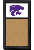 Purple K-State Wildcats Cork Noteboard Sign
