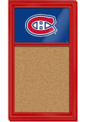 Montreal Canadiens Cork Noteboard Sign