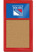 New York Rangers Cork Noteboard Sign
