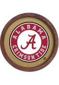 Alabama Crimson Tide Faux Barrel Framed Cork Board Sign