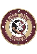 Florida State Seminoles Logo Modern Disc Wall Clock