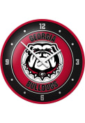 Georgia Bulldogs Modern Disc Wall Clock