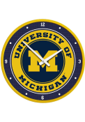 Michigan Wolverines Modern Disc Wall Clock