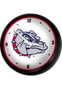 Gonzaga Bulldogs Retro Lighted Wall Clock