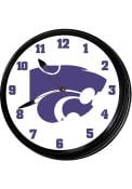 K-State Wildcats Retro Lighted Wall Clock