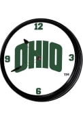 Ohio Bobcats State-themed Retro Lighted Wall Clock