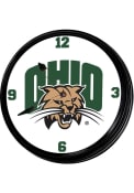 Ohio Bobcats Retro Lighted Wall Clock