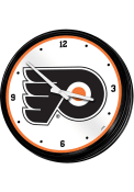 Philadelphia Flyers Retro Lighted Wall Clock