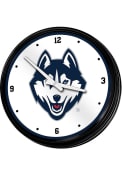UConn Huskies Retro Lighted Wall Clock