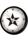 Vanderbilt Commodores Retro Lighted Wall Clock