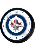Winnipeg Jets Retro Lighted Wall Clock